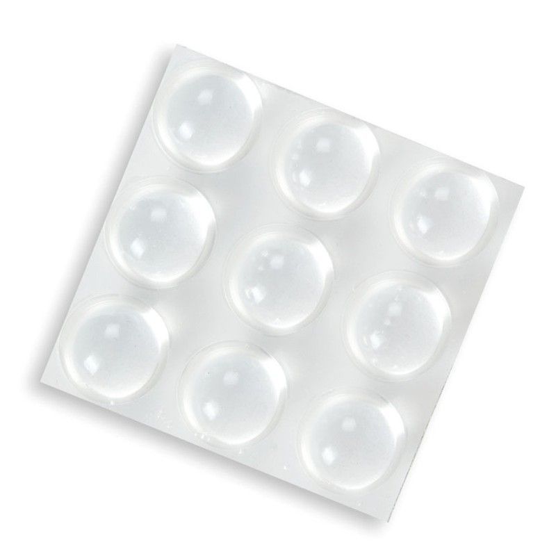 Tope de silicona EHL Gota Paragolpes Trans.9 Ud.20X20 Mm.