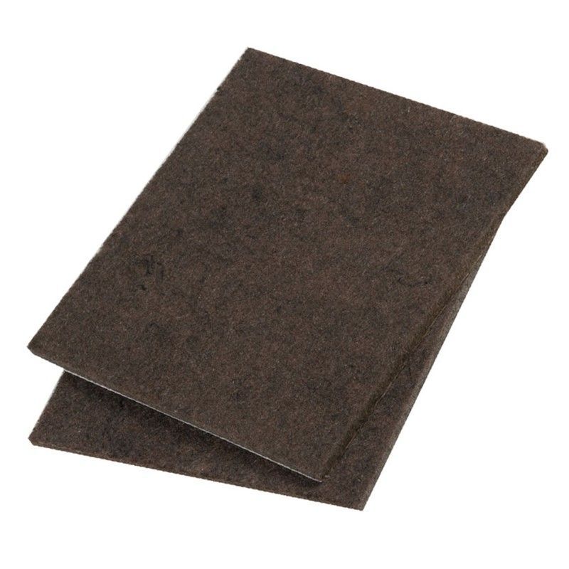 Tope fieltro autoadhesivo EHL Fieltro Marrón. 2 Placas 100X100 Mm.