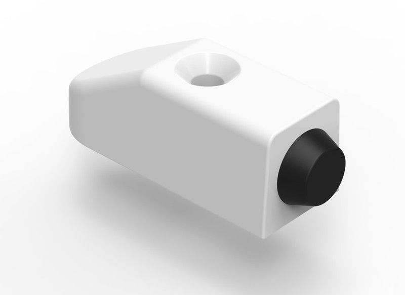 Tope para puertas y correderas blanco