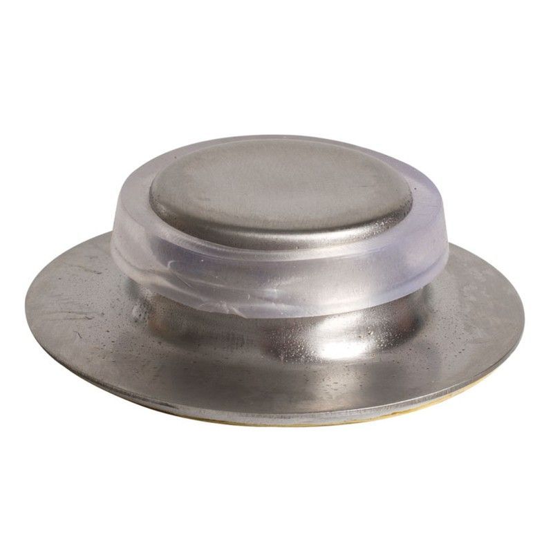 Tope puerta EHL. Tope  Puerta Metal Autoadh. Inox Mate