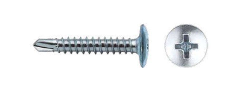 Tornillo Ancho 4,2 - DIN FST Cabeza Remache Zincado.