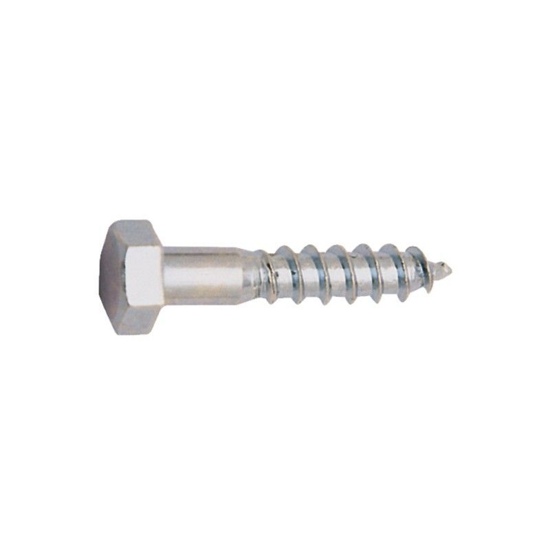 Tornillo DIN 571 EHS Tirafondos Zn R/M C/Hex.6X60Mm 3U.Ehs