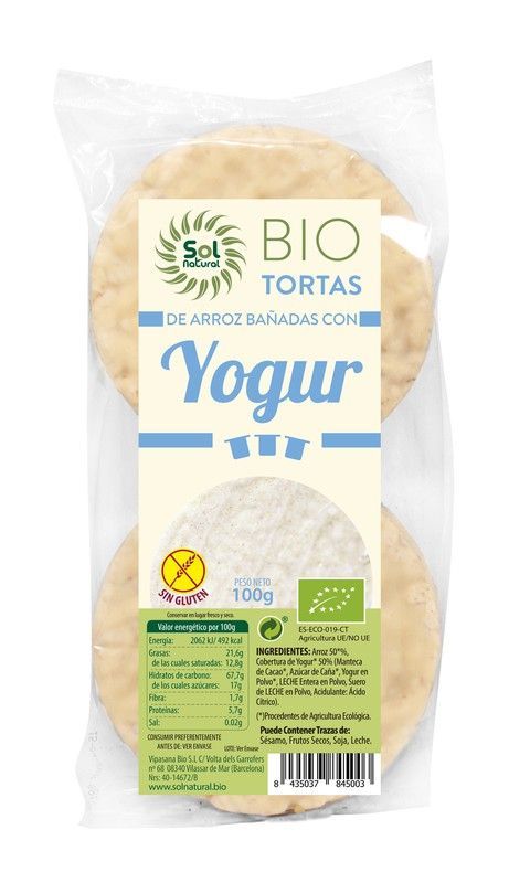 Tortas Arroz Con Yogur Natural Bio 100 G