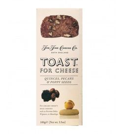 Tostadas  membrillo, nueces  y semillas de amapola the fine cheese co