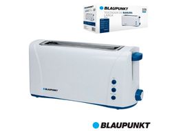 Tostador blaupunkt boca ancha 220v-1000w termostato 6 niveles con boton de parada color blanco