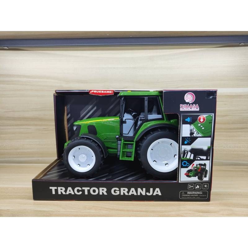 TRACTOR GRANJA 1:16 2 COL (AZUL/VERDE)