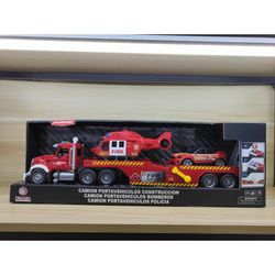 TRAILER BOMBEROS C/VEHICULOS 1:14