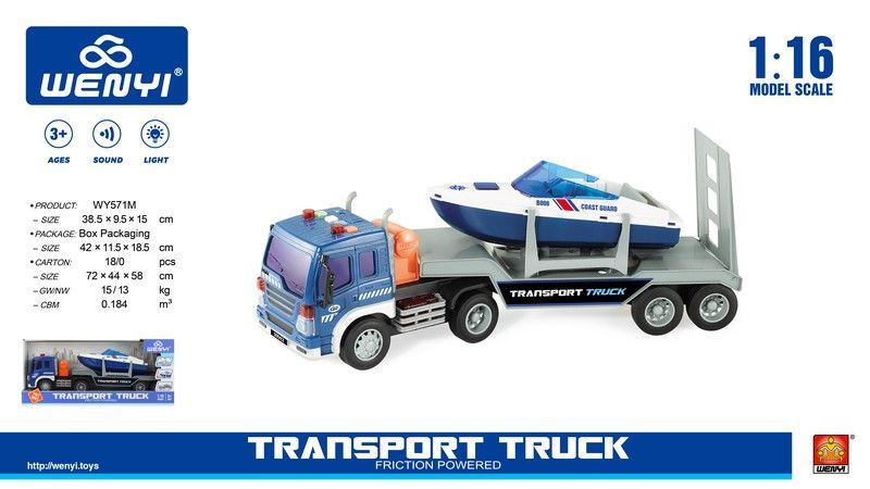 TRAILER CON YATE LUZ SONIDO 1:16