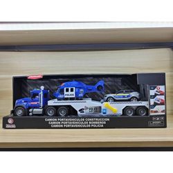 TRAILER POLICIA C/VEHICULOS 1:14