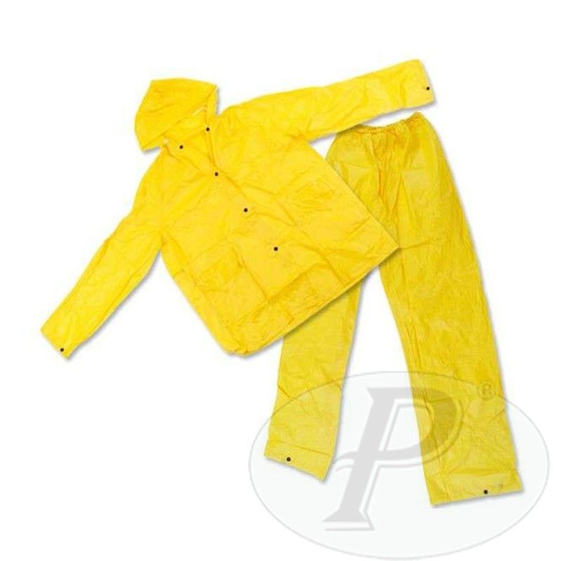 Traje de agua poliester/PVC amarillo impermeable