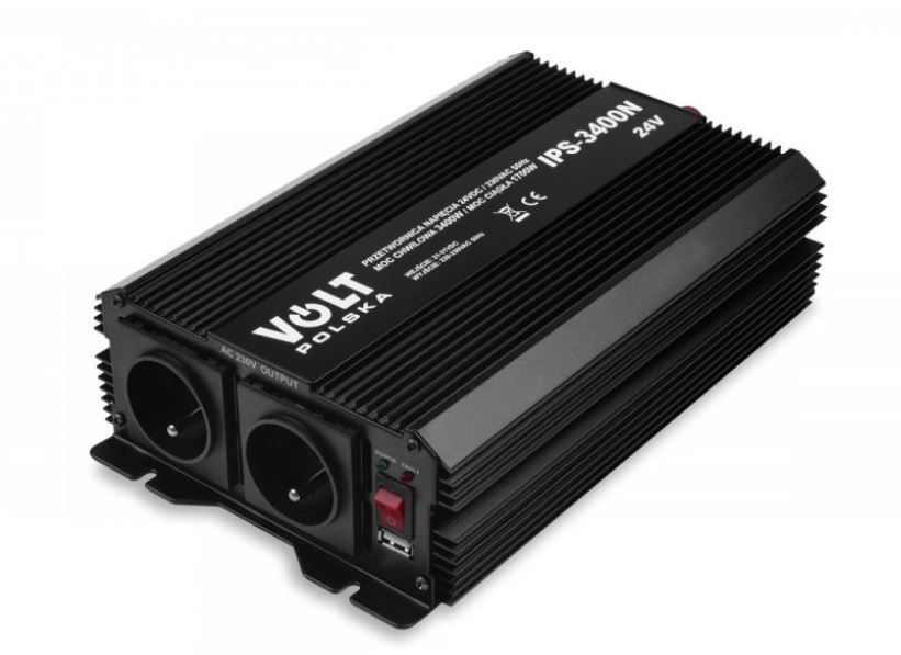 Transformador convertidor 24v/230v (1700-3400w)