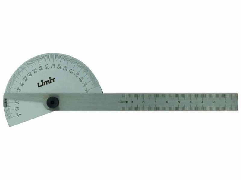 Transportador De Ángulos  Protractor 2549-Circular, Disco de 85 y Longitud de 150 Milimetros, Referencia 25490103
