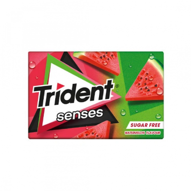 Trident Senses Sandia (12 unidades de 12 chiches). Chicle Sin azúcar Sandia