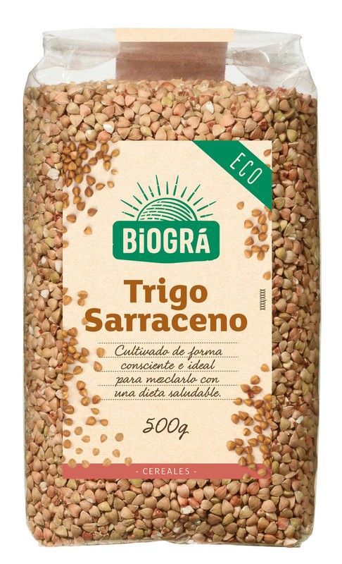 Trigo Sarraceno 500g Granos Cereales Ecológicos Biogra
