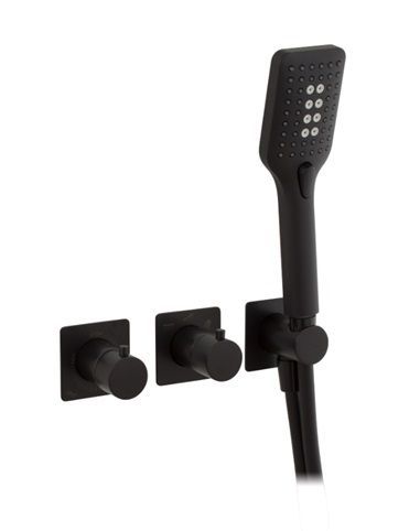 TRIM EMPOTRADO DUCHA HORIZONTAL DE 2 SALIDAS CON PLAFONES