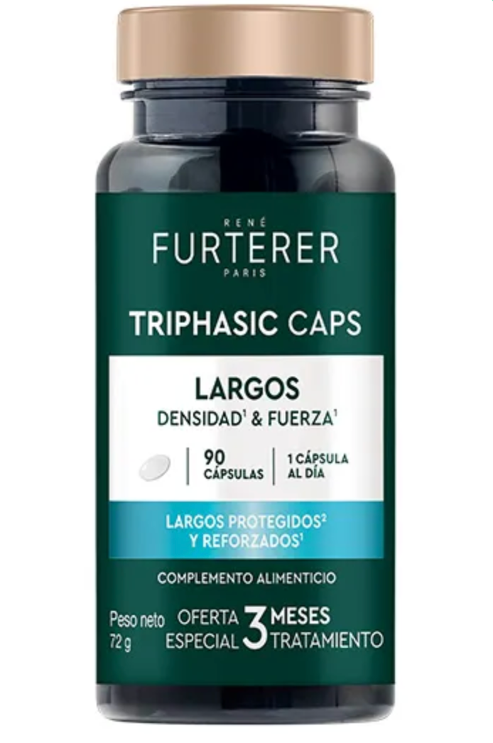 Triphasic Caps Largos Densidad y Fuerza Rene Furterer