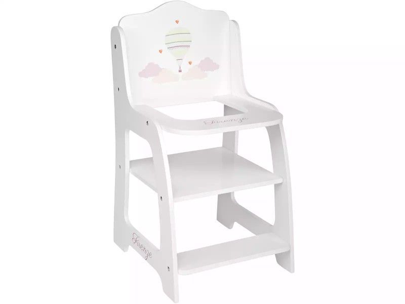 Trona Madera Firenze Blanca para Muñecas - Arias