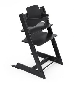 Trona Tripp Trapp Negro + Baby Set color Negro de Stokke