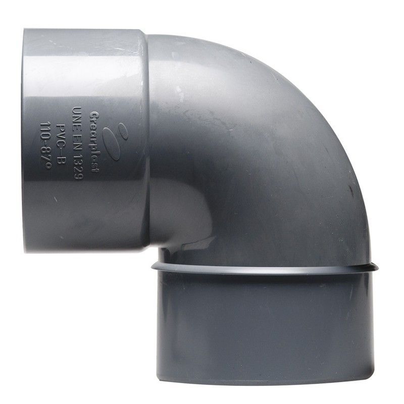 Tubería flexible de PVC CREARPLAST Crearflex y accesorios para evacuación. Acc.Pvc. Codo Macho-Hembra 125-87º