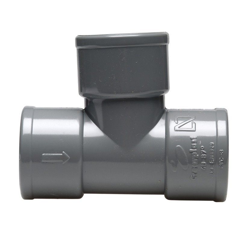 Tubería flexible de PVC CREARPLAST Crearflex y accesorios para evacuación. Acc.Pvc. Derivacion Simple H/H 32-87º