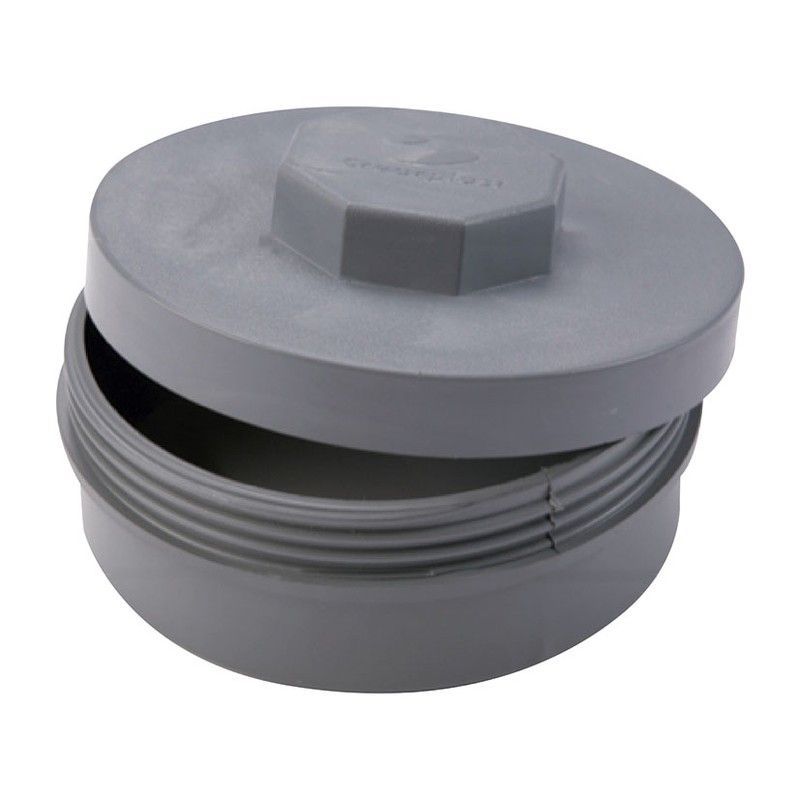 Tubería flexible de PVC CREARPLAST Crearflex y accesorios para evacuación. Acc.Pvc. Tapon De Registro D.50