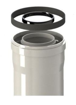 Tubo coaxial M/H de 60/100 x 50 cms. para calderas de condensación