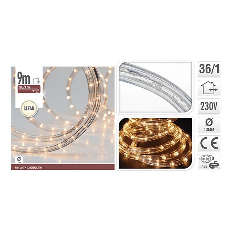 Tubo luces led blanco cálido. 9 m.