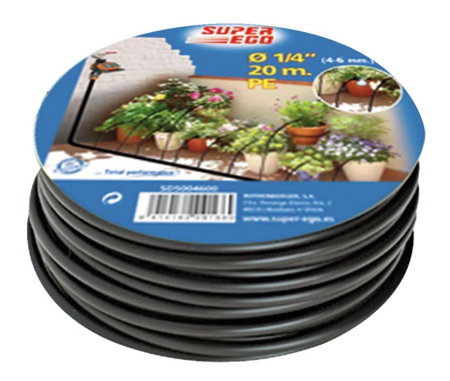 Tubo micro PE para riego 1/4" 20 m