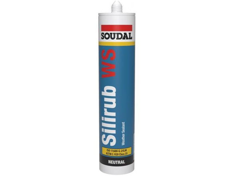 Tubo silicona estructural silirub ws negro 300ml