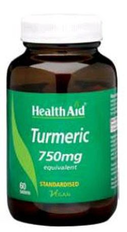 Turmeric Root (Cúrcuma) 750mg 60 Comprimidos Health Aid