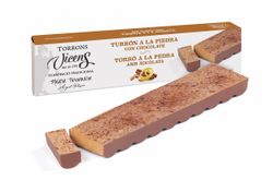 Turrón a la Piedra con Chocolate Excellence 300g Vicens Gourmet