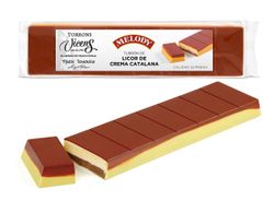 Turrón Artesano Melody 300 grs Vicens. Una composición dulce y armoniosa que combina diferentes texturas en un solo bocado. Su sabor elegante y su presentación lo convierten en el regalo gourmet perfecto para estas fiestas.