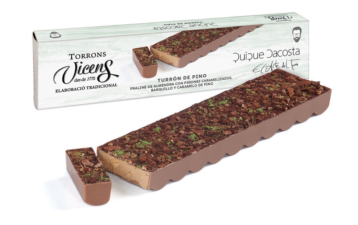 Turrón Artesano Pino 300 grs Especial Alargado Quique Dacosta 300 grs Vicens