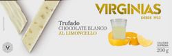 Turrón chocolate blanco al limoncello virginias 200 grs sin gluten