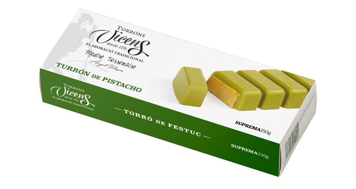 Turrón Excellence Pistacho 140 grs Vicens