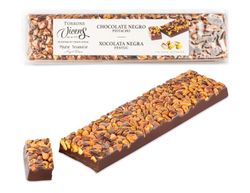 Turrón Vicens Chocolate Negro y Pistacho Especial 300 grs