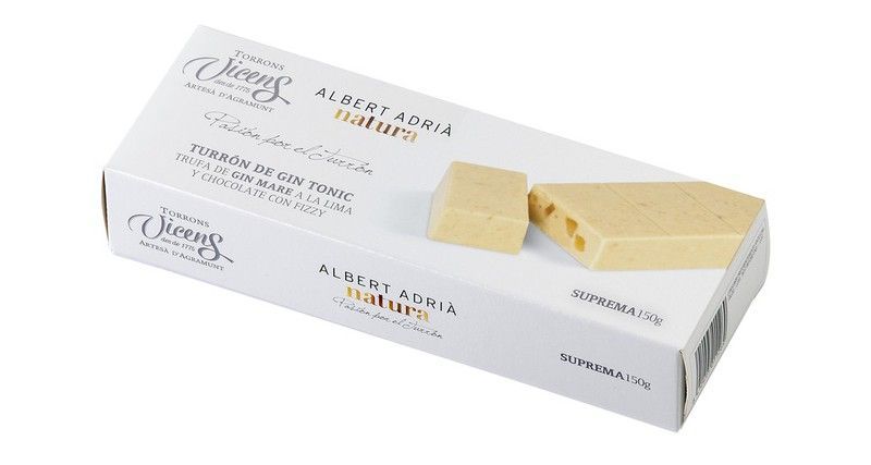 Turrón Vicens Gintonic Adrià Natura 140g Artesano