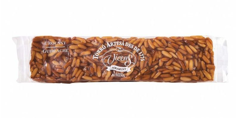 Turrón vicens guirlache piñones especial 250g
