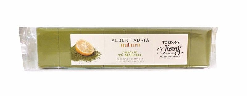 Turrón Vicens Te Matcha Albert Adrià Natura Especial 300g Artesano