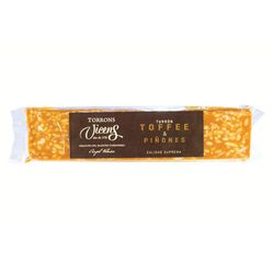 Turrón vicens toffee piñones especial 300g