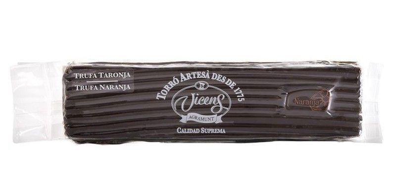 Turrón vicens trufa a la naranja especial 300g