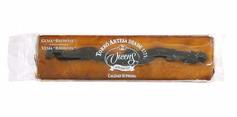 Turrón vicens yema con brownie especial 300g