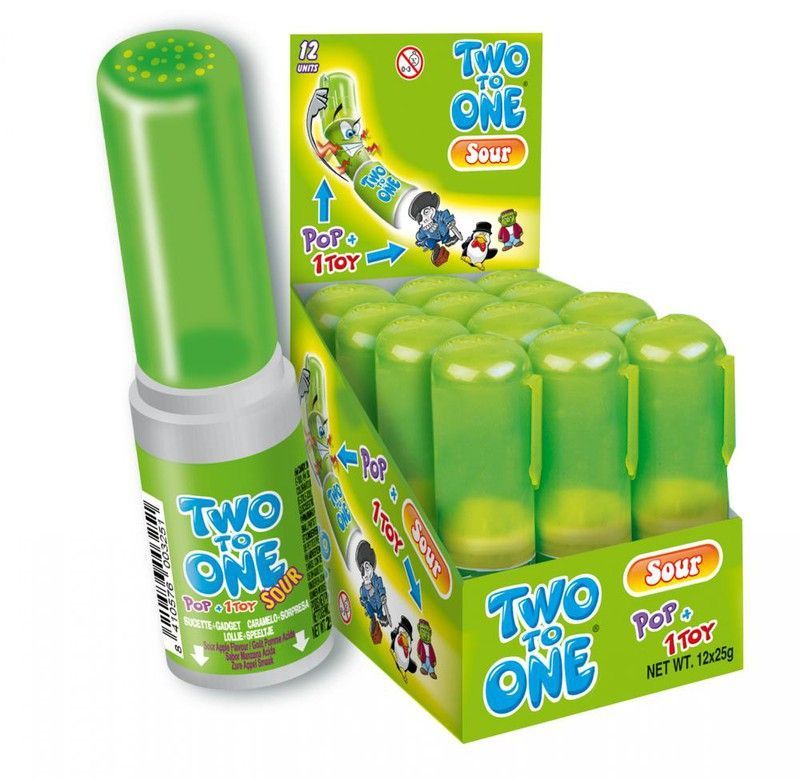 Two To One Sour acido Manzana 12Uds