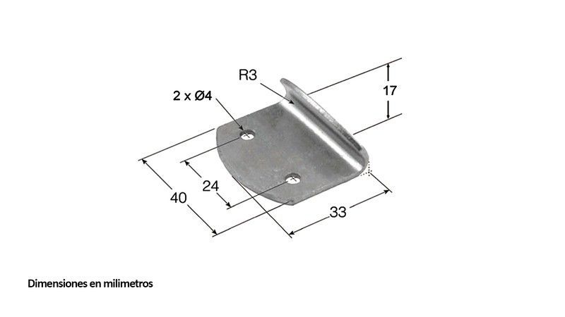 Uña cincado recta corta