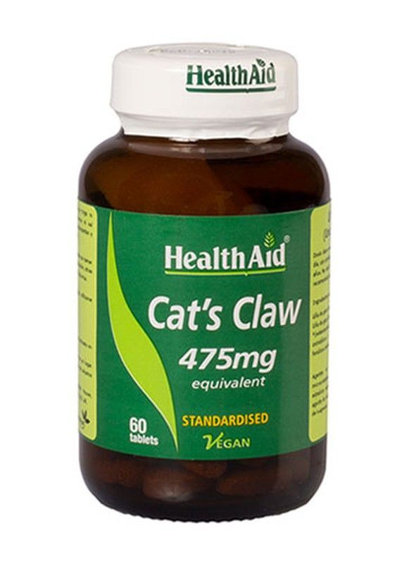 Uña De Gato Uncaria Tormentosa 475mg 60 Comprimidos Health Aid