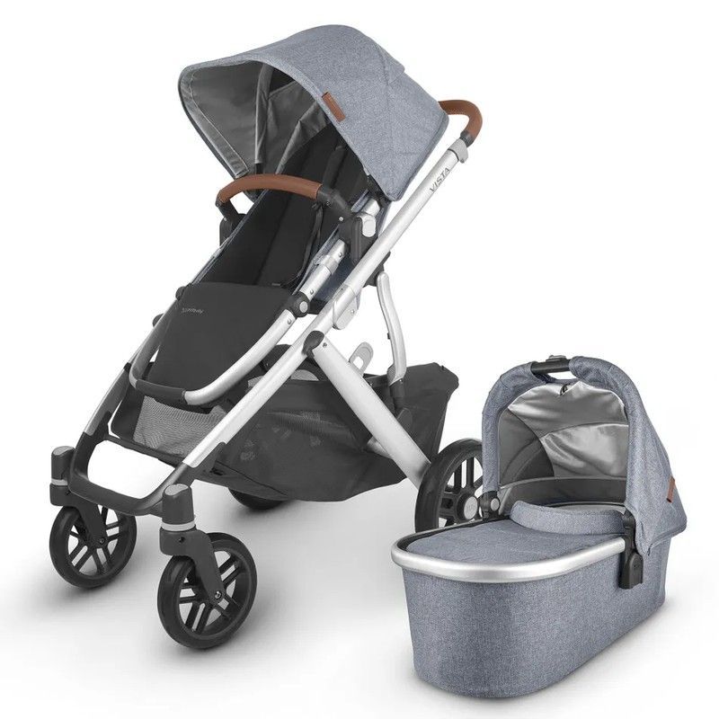 UPPAbaby VISTA v2 con capazo - GREGORY, azul melange