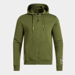 Urban Street Zip-Up Hoodie Green