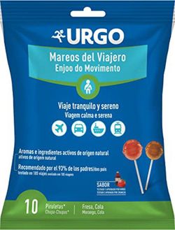 Urgo Chupa-chups mareos del viajero 10 unidades