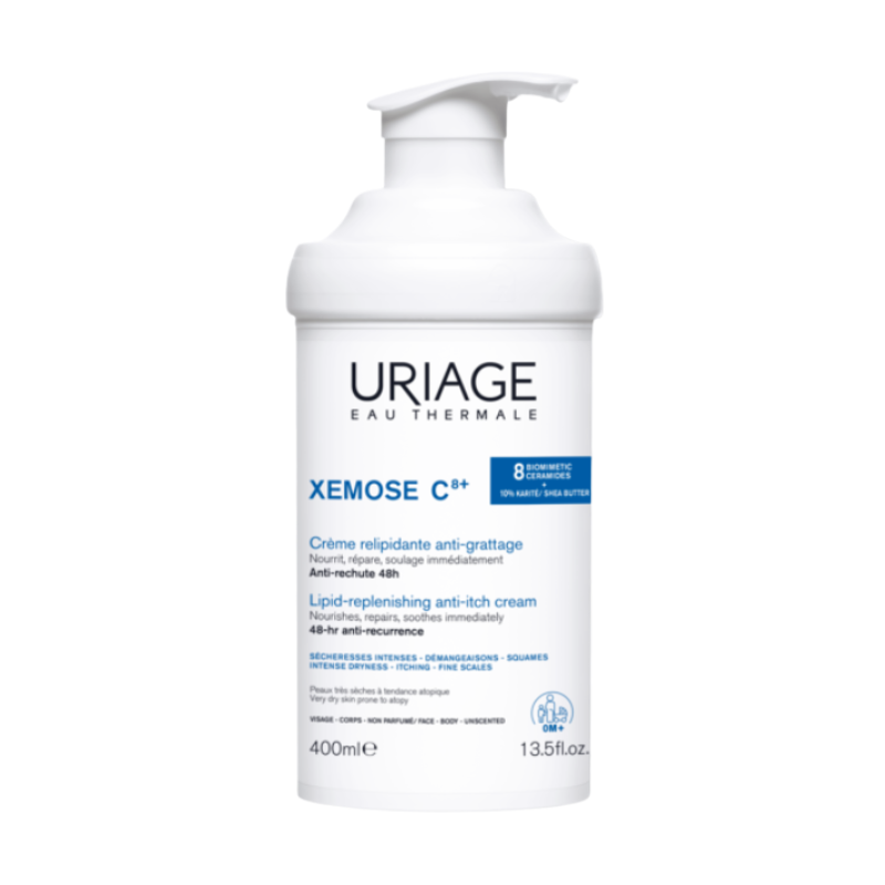 Uriage Xémose Crema Relipidante 400 ml – para Piel muy Seca