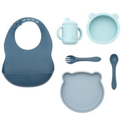 Vajilla de 7 piezas silicona Olmitos Blue